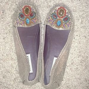 Jeweled Steve Madden moccasin flats!